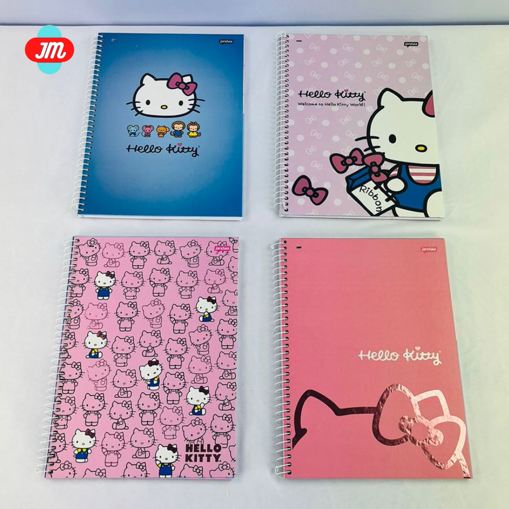 caderno da hello kitty 1 matéria 80 folhas 200mm x 275mm | Shopee Brasil