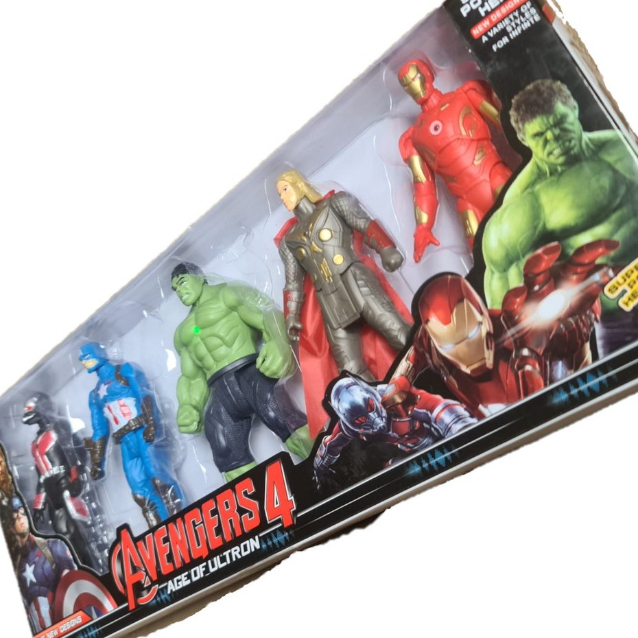 Kit Bonecos Super Heróis Avengers Marvel 5 Figuras de Ação 15 cm ...