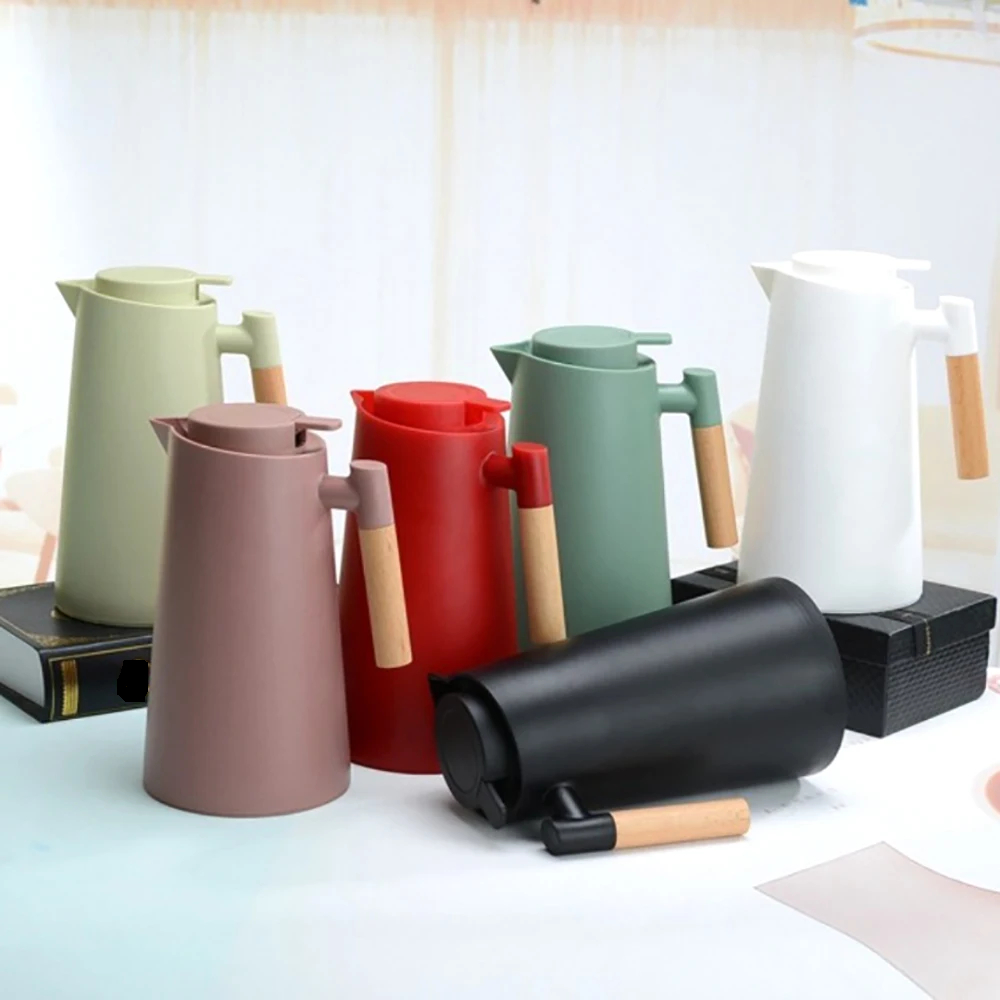 Garrafa Térmica Nórdica de Café Cabo de Madeira 1 Litro