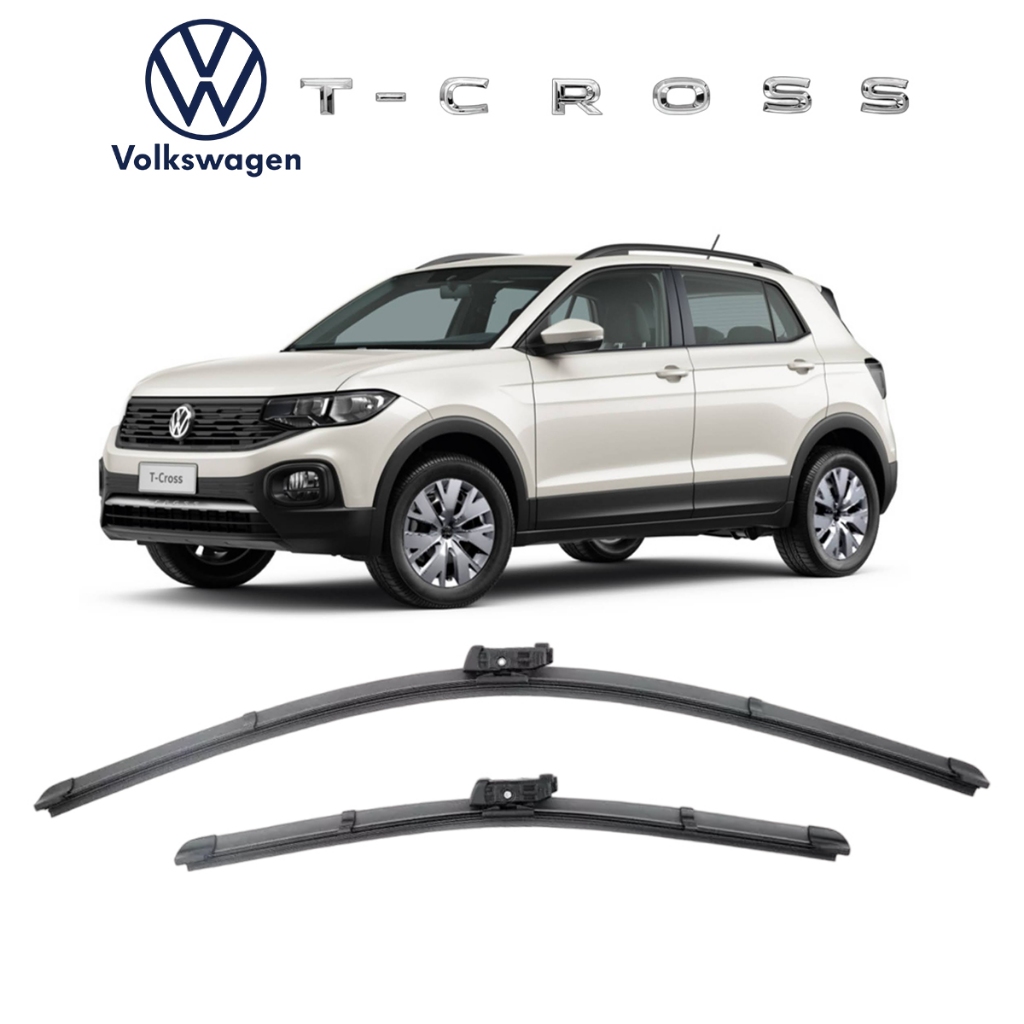 Par de Palhetas Limpa Parabrisas Volkswagen T-cross T Cross 2019 2020 ...