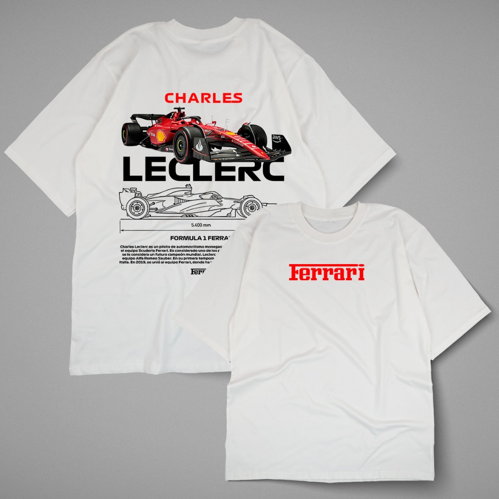 Camisetas Pilotos F1 Leclerc - Norris e Escuderia Aston Martin 100% algodão