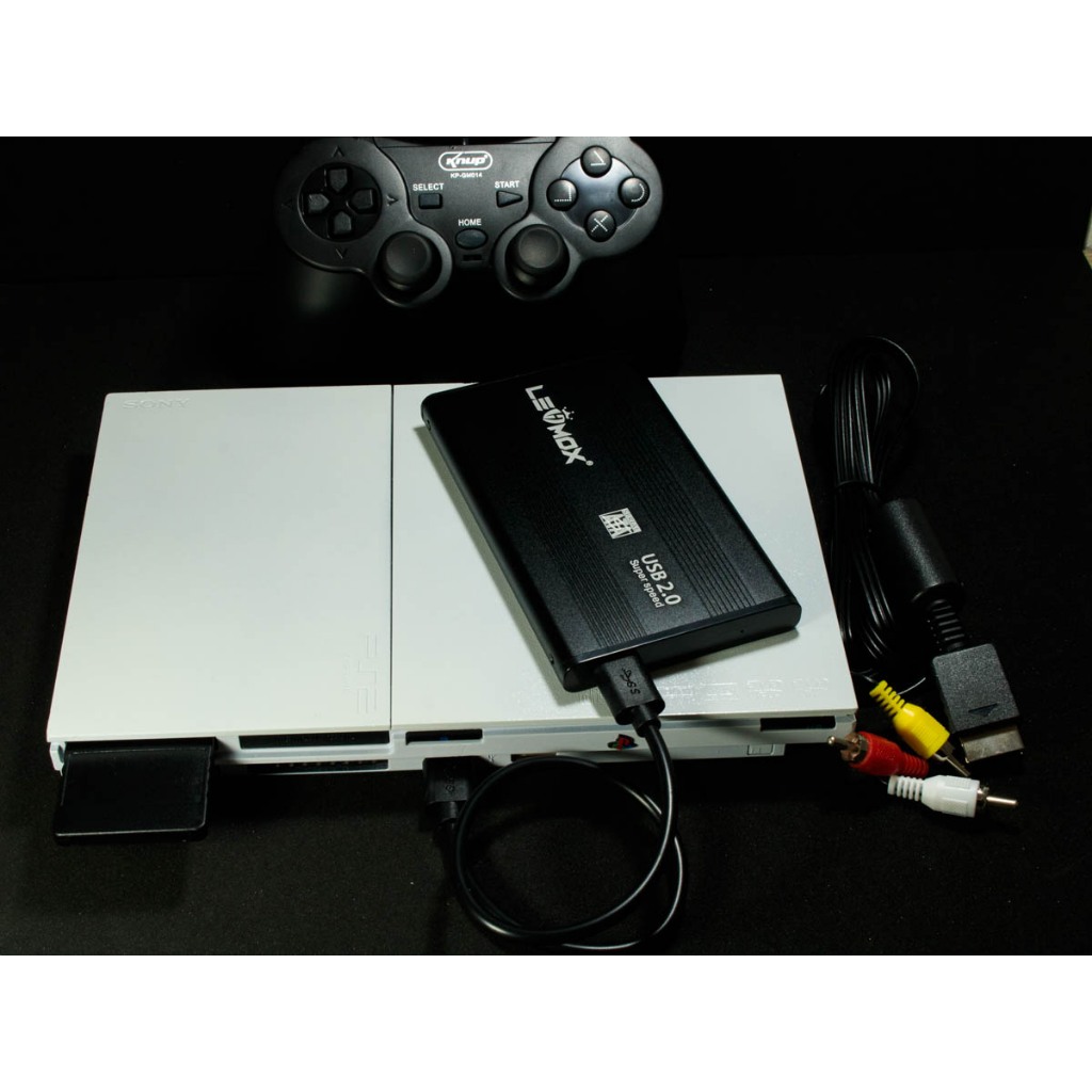 Sony Playstation 2 Slim + HD 320Gb Com 92 Jogos