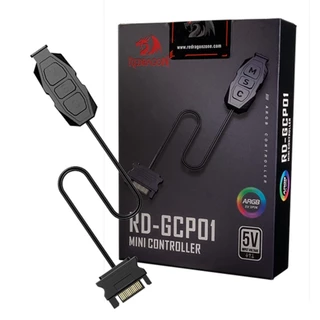 Controlador Unitário ARGB Redragon Controladora RGB Cooler Fan Fita Led Dissipador M2 RAM 3 Pinos 5v