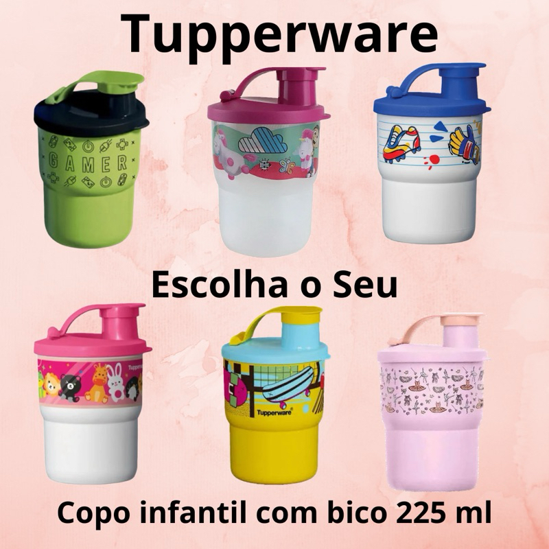 Tupperware Copo Térmico 360ml Rosa Importado