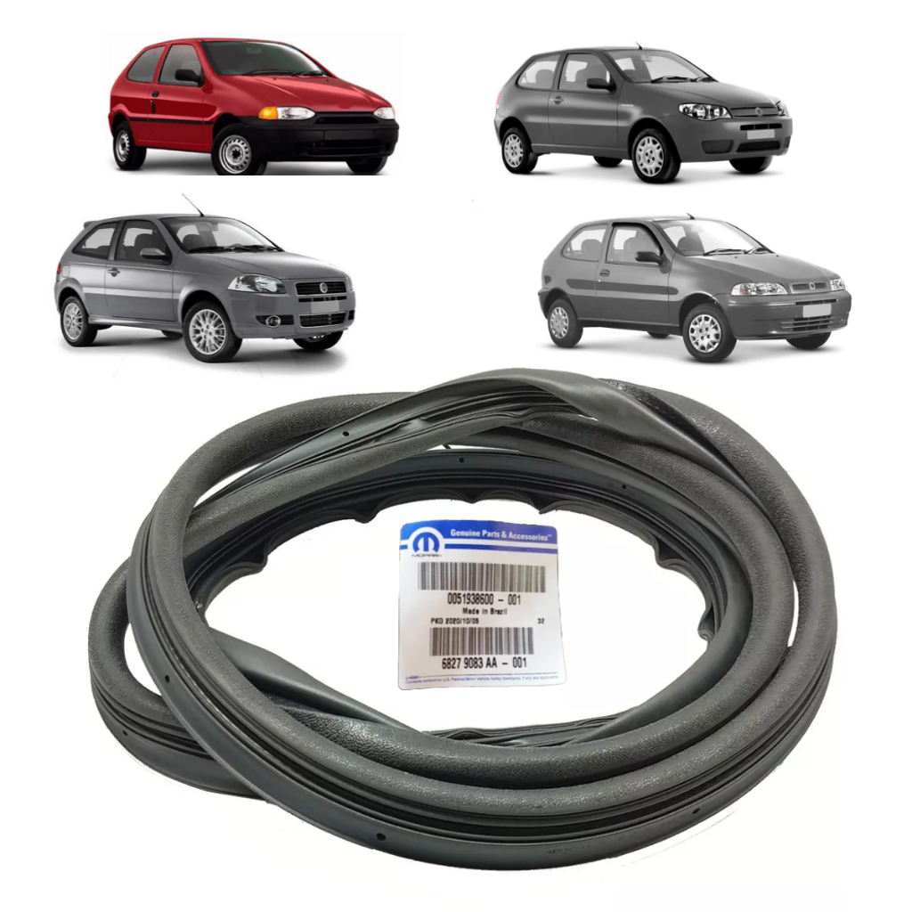 Borracha Porta Dianteira Fiat Palio Modelo 2Portas 1996 a 2017 Original ...