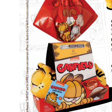 Ovo de Páscoa com Pantufa Garfield - Cacau Show