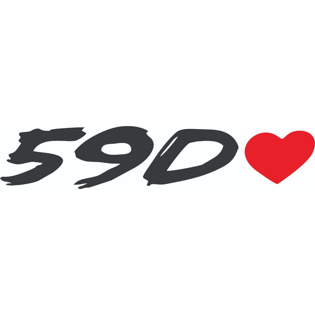 59 de coração ADESIVO PARA CARRO E MOTO 299 / 244 | Shopee Brasil