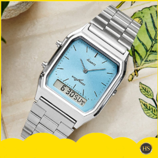 PROMOÇÃO Relógio Tipo Cassio Retro Vintage Digital LED Unissex Masculino Feminino AQ-230