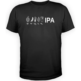 Camisa Camiseta T-Shirt Algodão 30.1 Alta qualidade Várias Cores e Tamanhos Especiais Frase Composição Cerveja IPA Unissex