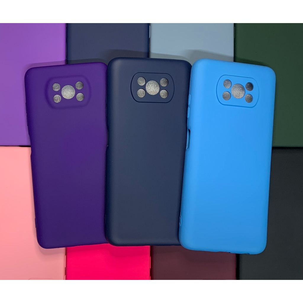 Kit Capa + pelicula 3D Xiaome Poco X3 / X3 Pro / Poco X3 NFC Ou apenas capinha silicone Aveludado