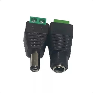 DCG &DCM Kit 10X Conector Plug P4 Macho E P4 P4 Fêmea Com Borne P/ Cftv Câmera Fonte-ETHINK