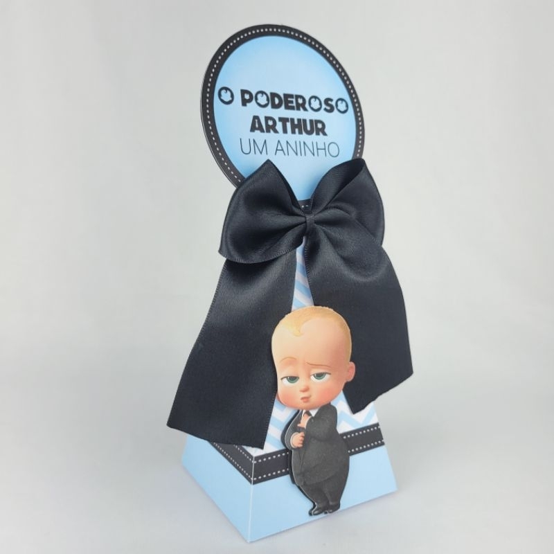 Caixa Pirâmide - O Poderoso Chefinho - Lembrancinhas de aniversário - Lembrancinhas para festa - Caixinhas Personalizadas