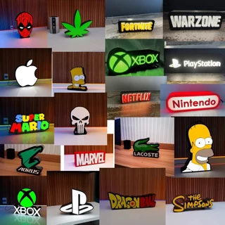 Enfeite e Luminária decoração gamer