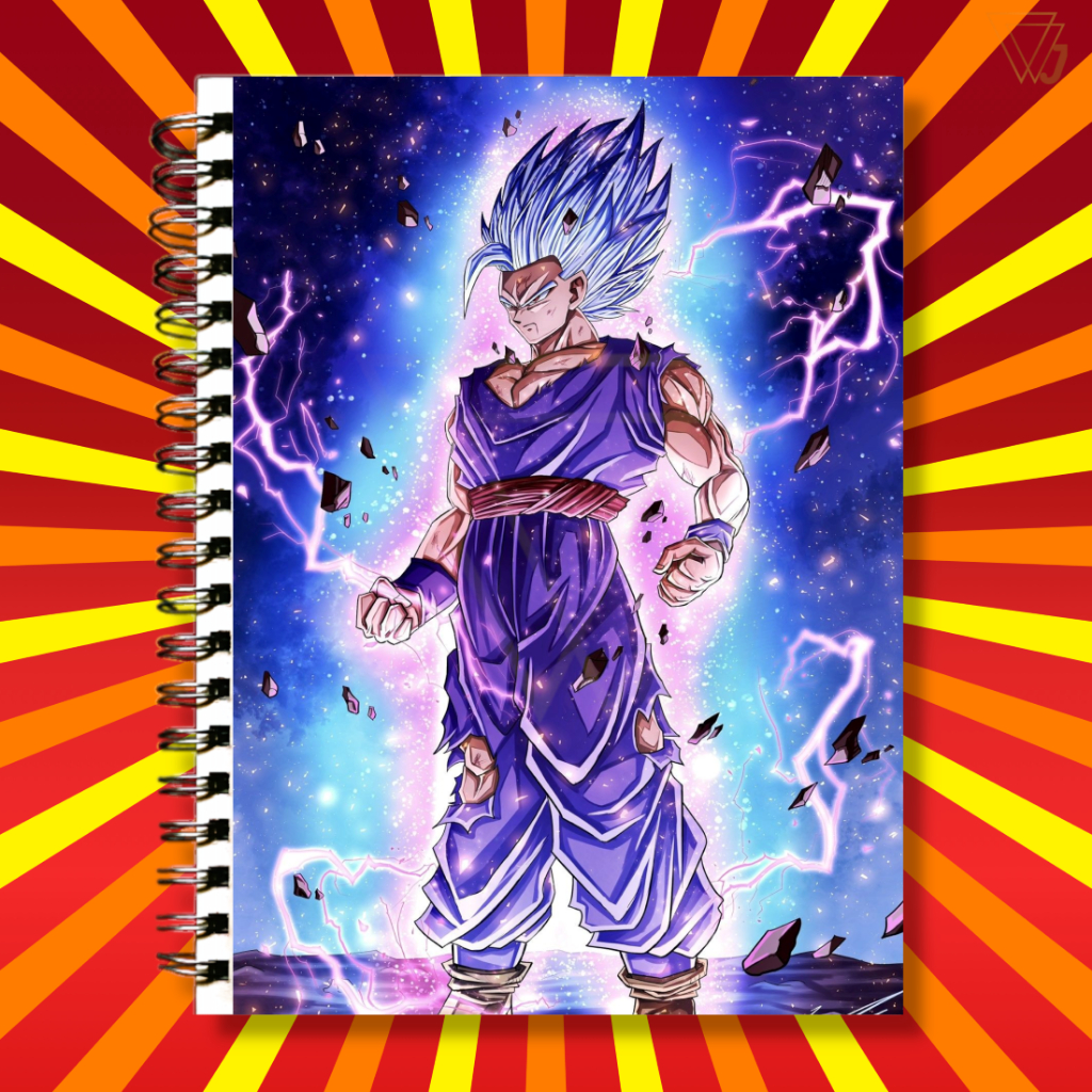 Adesivo Para Capa de Caderno Anime Dragon Ball Gohan Super Saiyajin Top ...