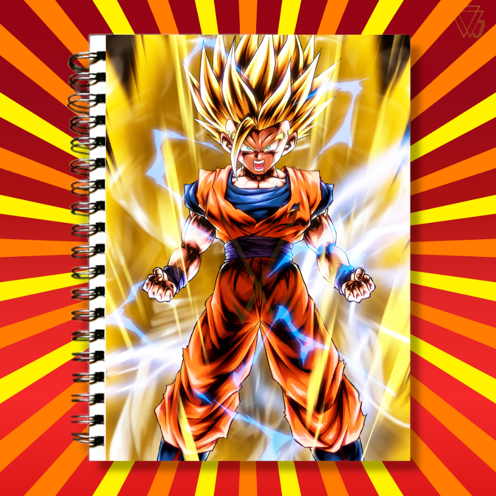 Adesivo Para Capa de Caderno Gohan Anime Dragon Ball Top Excelente ...