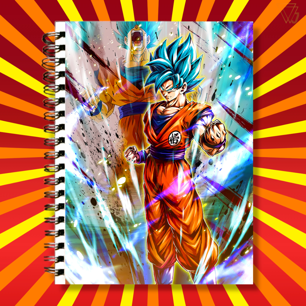 Adesivo Para Capa de Caderno Goku Anime Dragon Ball Super Saiyajin Top ...
