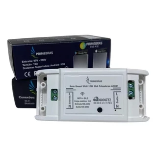 Interruptor Inteligente Smart Wifi Automação Alexa Relé Primebras A1001