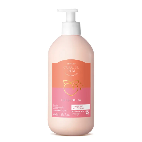 Loção Hidratante Desodorante Corporal Cuide-se Bem Pessegura 400ml em Oferta na Shopee