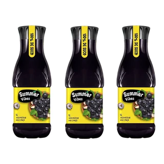 Suco de Uva e Maçã 100% natural Summer Vibes 3 unidades 1L
