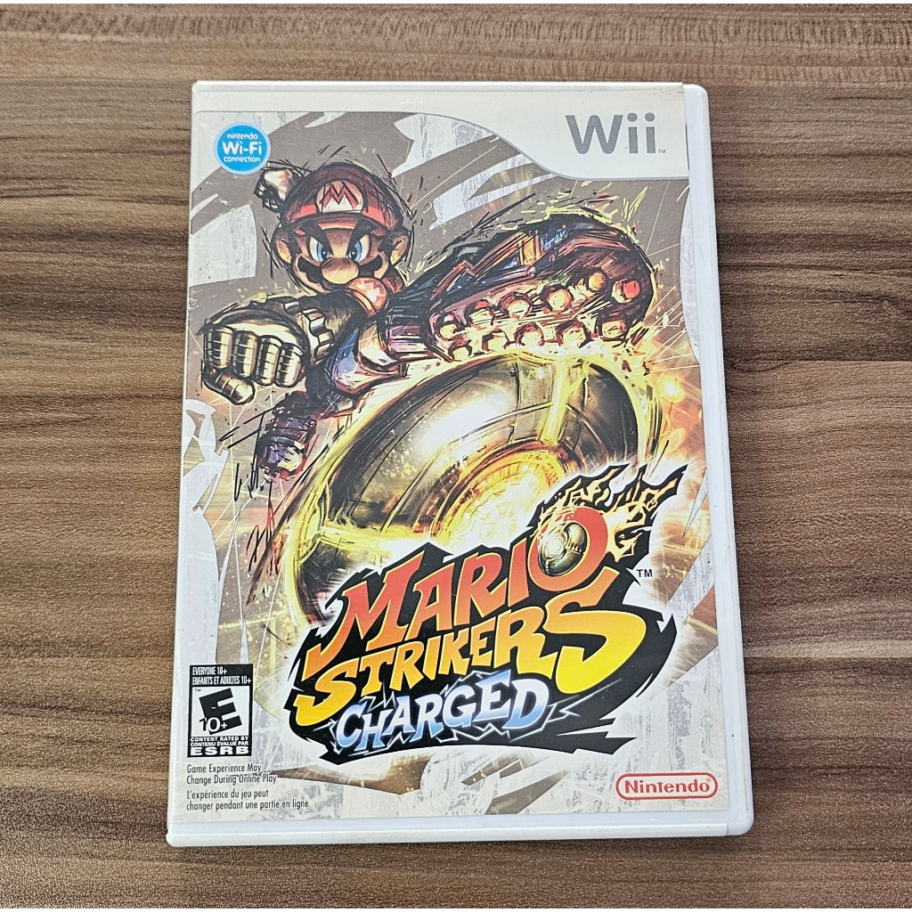Capa do Jogo Mario Strikers Charged Com Manual Nintendo Wii Original (SOMENTE CAPA)