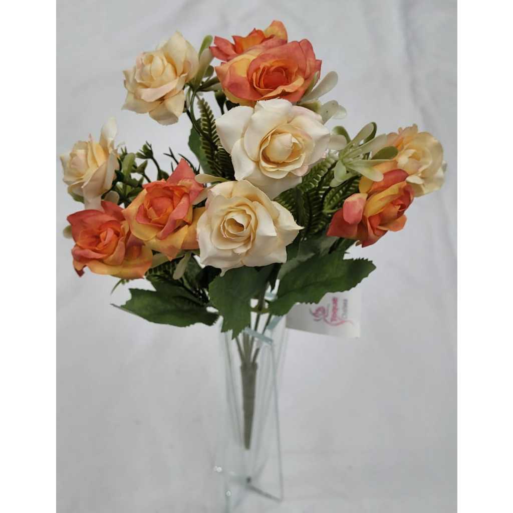 Mini Rosa Artificial (5 hastes) | Shopee Brasil