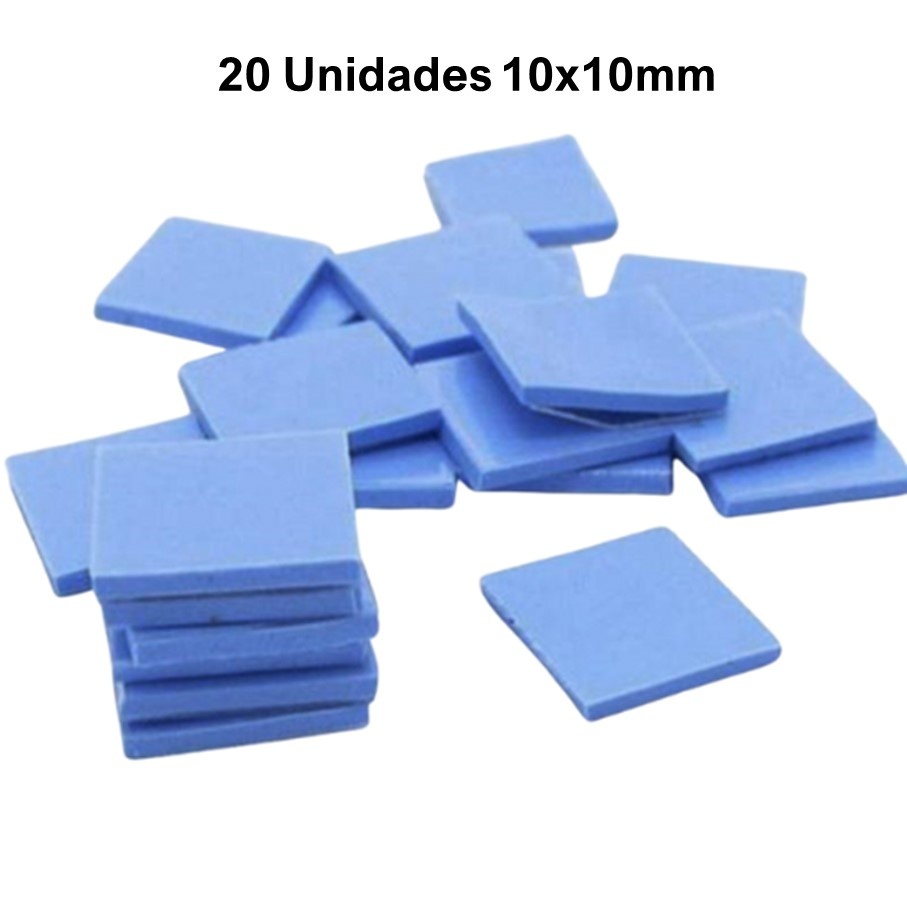 Thermal Pads 20 Unidades 10mm x 10mm Tapete Térmico ** ENVIO IMEDIATO