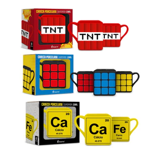 Caneca de Porcelana Quadrada Temáticas - Geek - Brasfoot