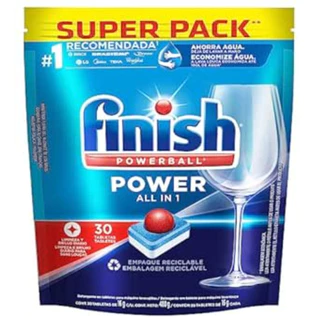Finish Powerball Tabletes Detergente Lava Louças 30 unidades