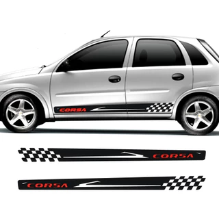 Adesivo Corsa Faixa Lateral Para Novo Corsa Serve Para Os Modelos Joy Max Premium Hatch Ou Sedan
