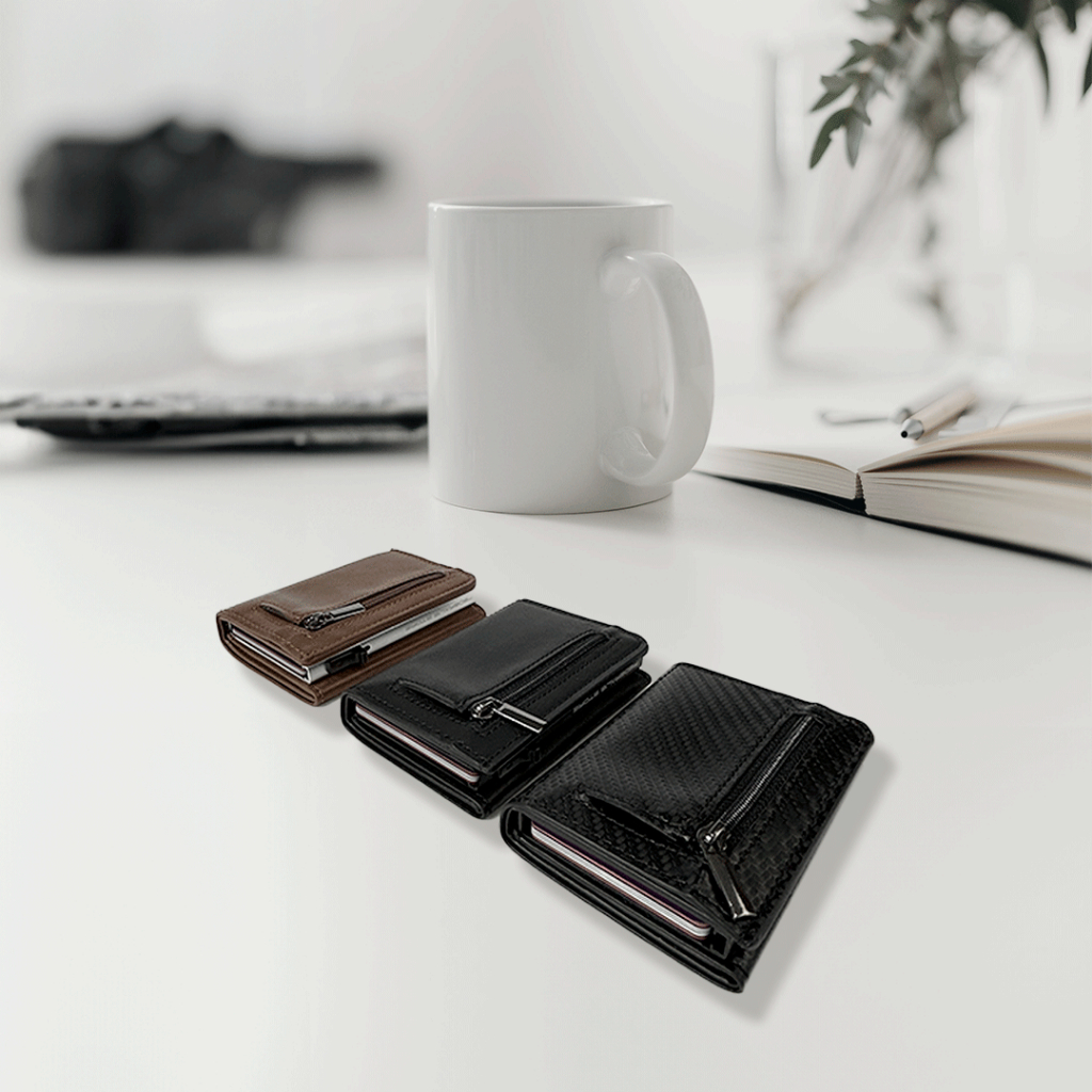 Porta Carte RFID Portacarte RFID Anti-furto – Protegge Le Carte Contactless, Slim E Leggero, Colore Argento Lettore Carta Identita Elettronica