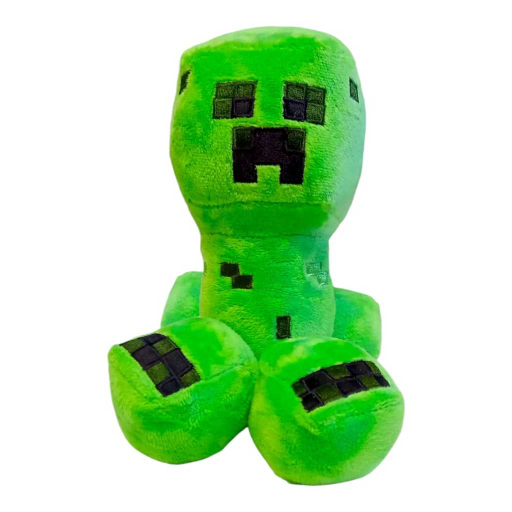 Boneco de Pelúcia Creeper MineCraft Game Antialérgico 16 cm