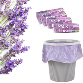 Saco de Lixo Econômico Lavanda Neutraliza Os Odores 40 Un 1 Rolo Pia Banheiro Cozinha com 18% de desconto