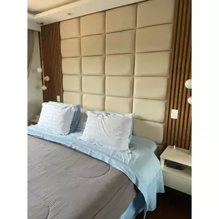 Kit com 18 placas estofadas para cabeceira de cama de 40x30