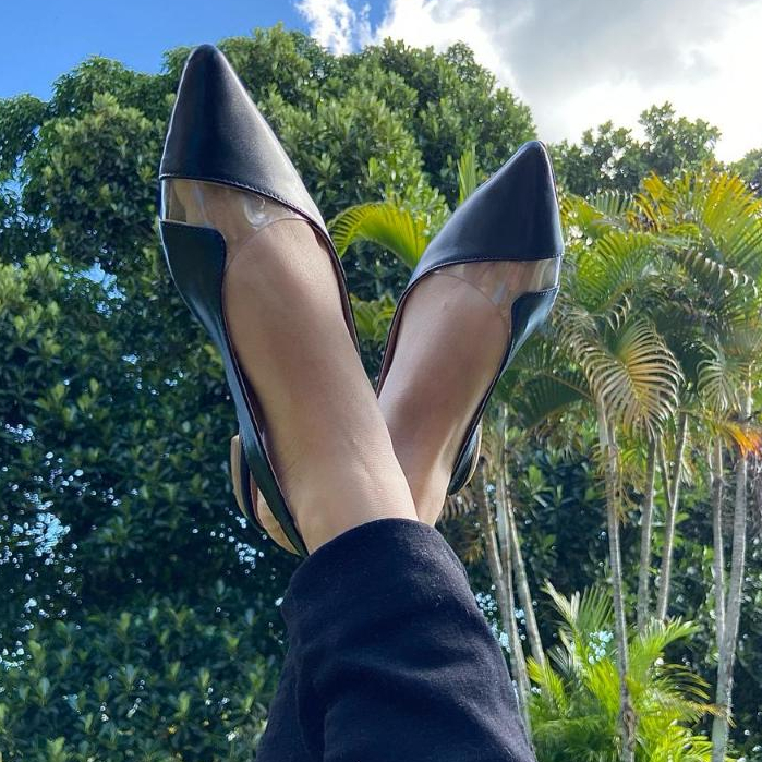 sapatilha feminina bico fino preta salomé sandalia moda rasteira sapato  calçado em Promoção na Shopee Brasil 2024