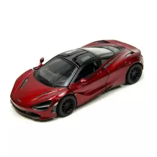 Miniatura McLaren 720S Kinsmart 1/36 Metal e Fricção Vermelha