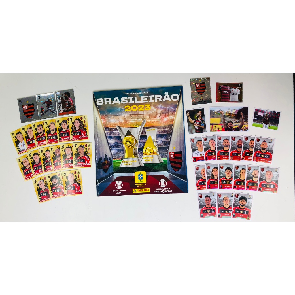 512 Figurinhas Brasileirão 2023 Panini Completo Coleção