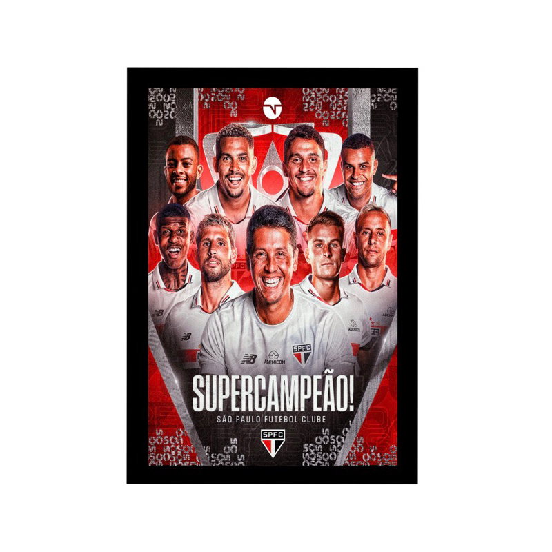 Placas/Quadros MDF decorativos São Paulo campeão da Supercopa 2024