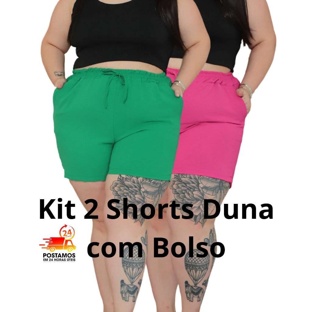 Shorts Plus Size em Oferta