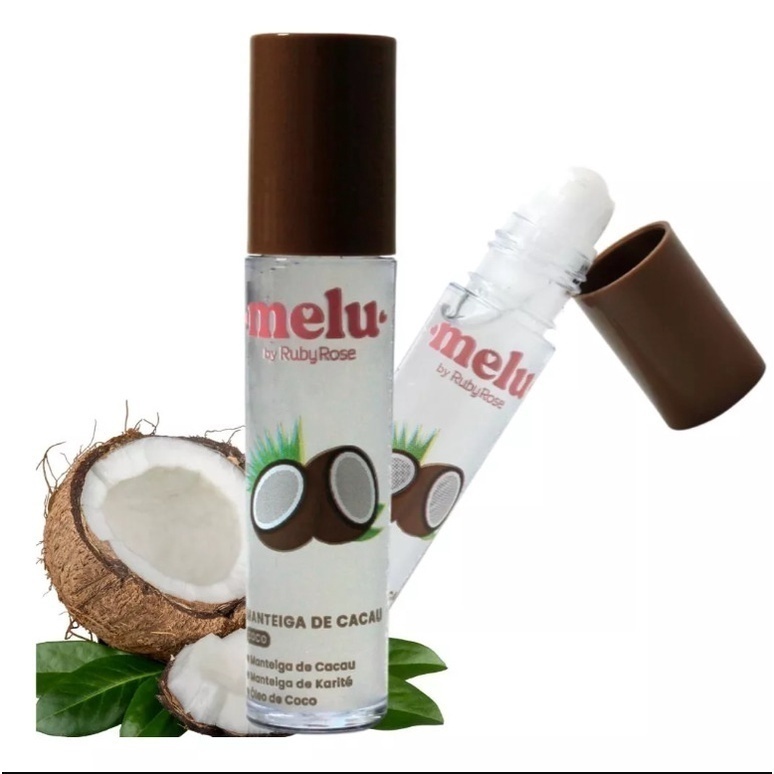 Manteiga de Cacau Incolor sabor Coco Hidrata e Revitaliza Lábios Melu ...