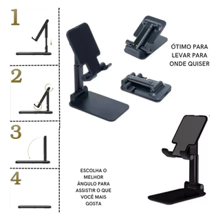 Suporte Universal De Celular Tablet Mesa Escritório Portátil Tripe