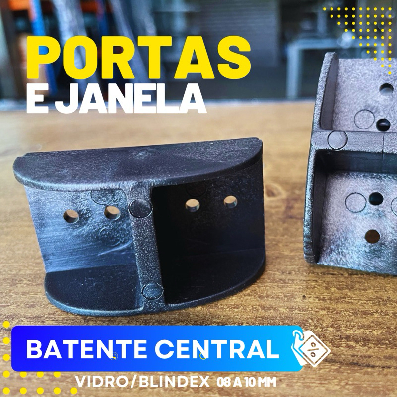 Batente/ Limitador Superior Plastico Porta/janela de vidro/blindex de ...
