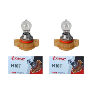 Par Kit 2 Lâmpadas Halógenas H16 12V 24W Comum Cinoy