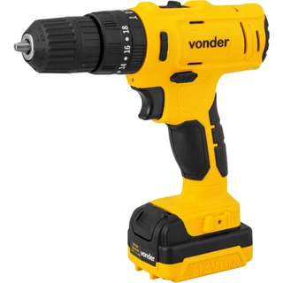 Parafusadeira/furadeira com impacto a bateria, 12 V, fonte bivolt automática, PFV 120I - Vonder