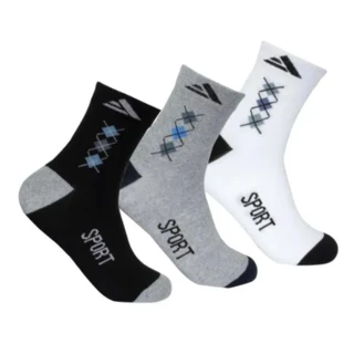 Kit 3-6-12 pares de meias masculinas adultas longas esportivas enviadas aleatoriamente