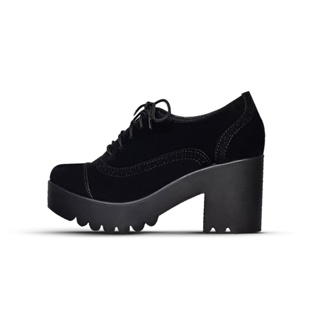Sapato Feminino Oxford Tratorado 190253 Napa Preta