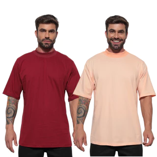 Kit 2 Camiseta Oversized Treino Academia Basico Promoção