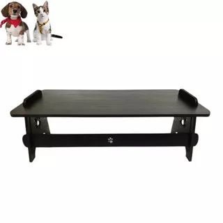 Base Comedouro Bebedouro Para Gato Cachorro Elevado Pet MDF