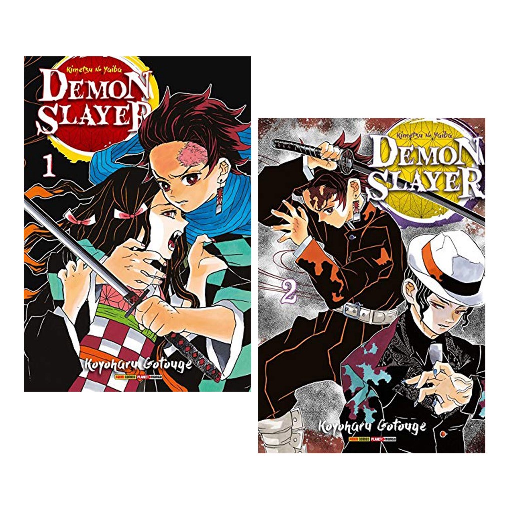 Mangá Demon Slayer Kimetsu No Yaiba Volume 1 e 2 | Shopee Brasil