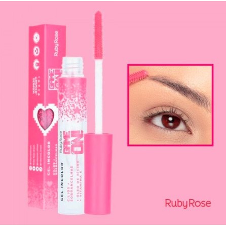 Gel Incolor Cílios + Sobrancelhas Game On Ruby Rose Hb509