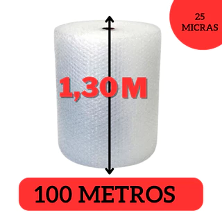 Bobina Plástico Bolha 1,30 X 100m Biodegradável Promoção